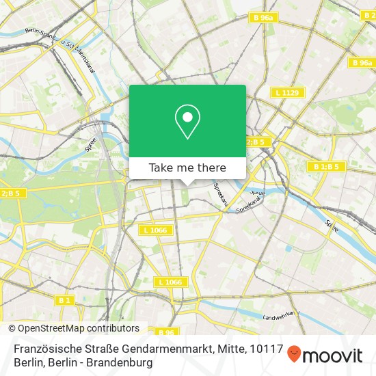 Französische Straße Gendarmenmarkt, Mitte, 10117 Berlin map