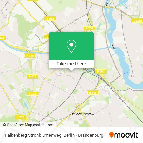 Falkenberg Strohblumenweg map