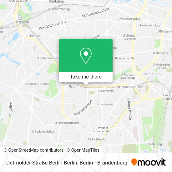 Карта Detmolder Straße Berlin Berlin