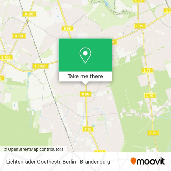 Lichtenrader Goethestr map