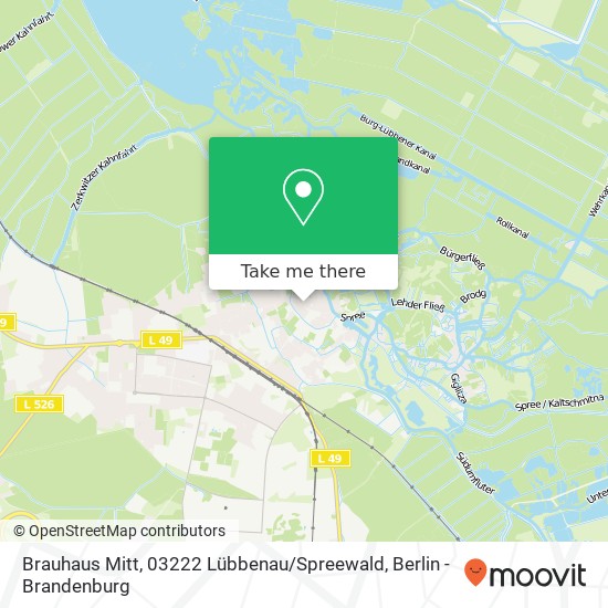 Brauhaus Mitt, 03222 Lübbenau / Spreewald map