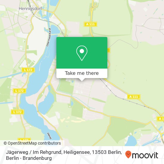 Jägerweg / Im Rehgrund, Heiligensee, 13503 Berlin map