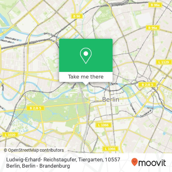 Ludwig-Erhard- Reichstagufer, Tiergarten, 10557 Berlin map