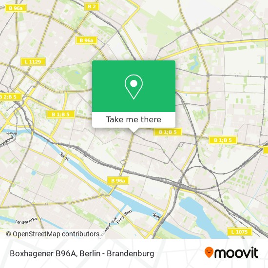 Boxhagener B96A map