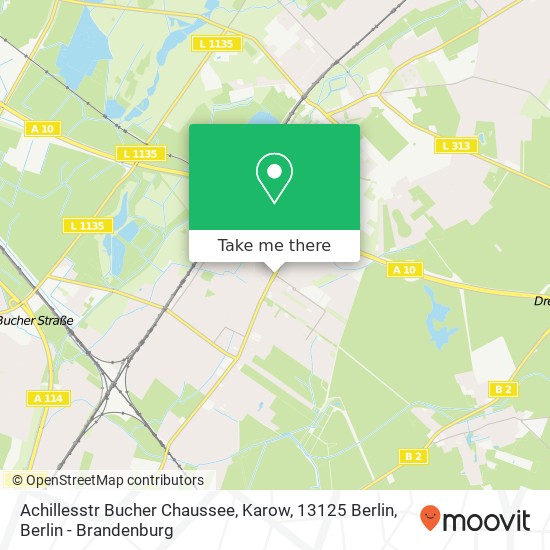 Achillesstr Bucher Chaussee, Karow, 13125 Berlin map