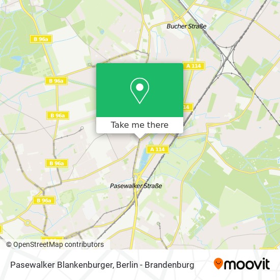 Pasewalker Blankenburger map