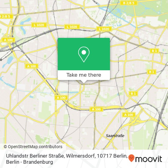 Uhlandstr Berliner Straße, Wilmersdorf, 10717 Berlin map