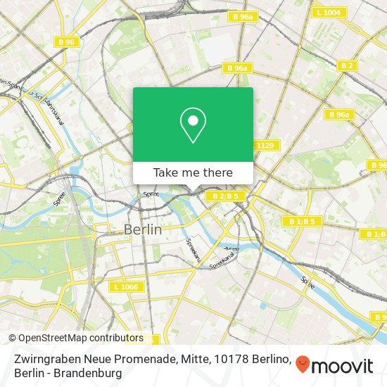 Карта Zwirngraben Neue Promenade, Mitte, 10178 Berlino