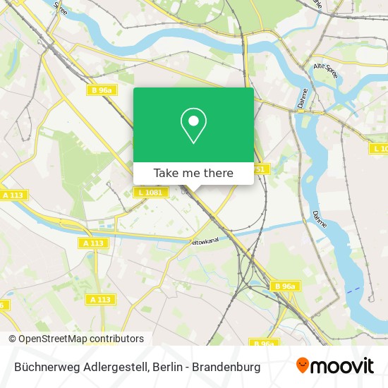 Büchnerweg Adlergestell map