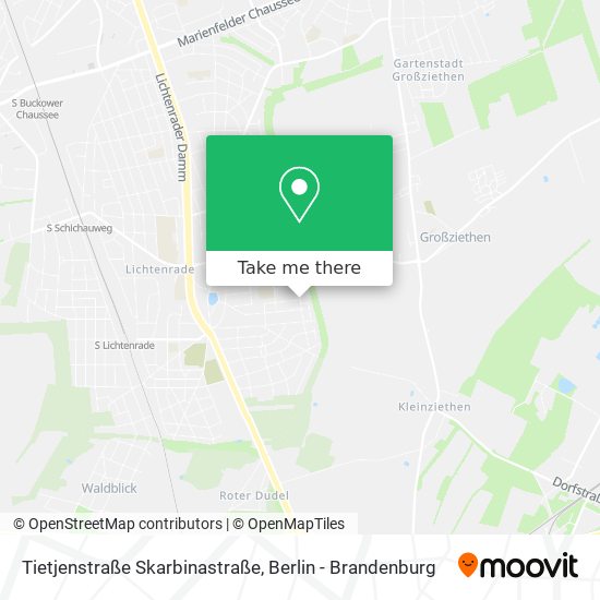 Tietjenstraße Skarbinastraße map