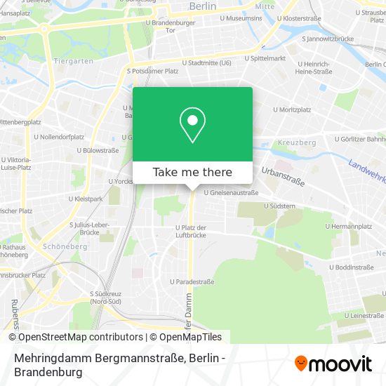 Mehringdamm Bergmannstraße map