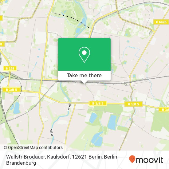 Wallstr Brodauer, Kaulsdorf, 12621 Berlin map