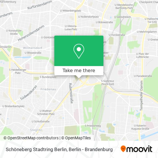 Schöneberg Stadtring Berlin map