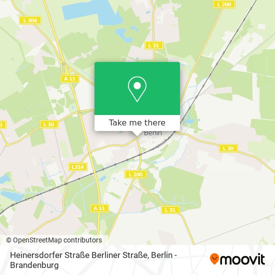 Heinersdorfer Straße Berliner Straße map