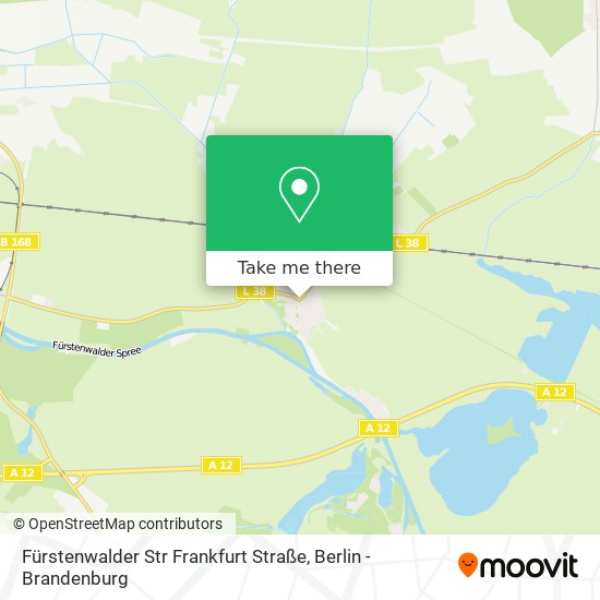 Карта Fürstenwalder Str Frankfurt Straße