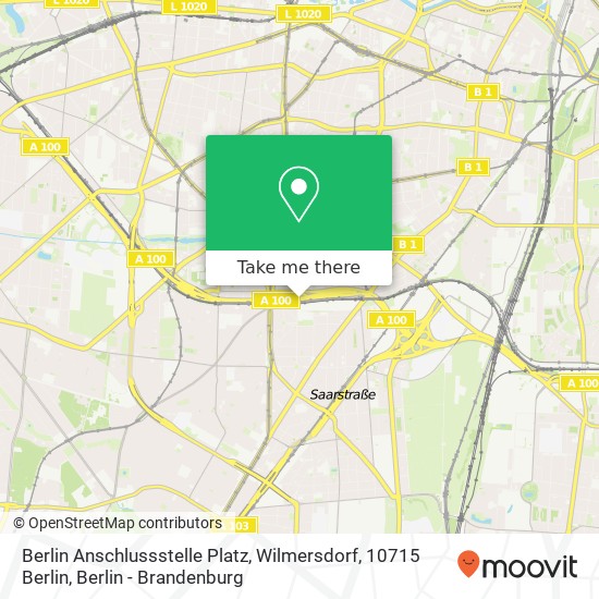 Berlin Anschlussstelle Platz, Wilmersdorf, 10715 Berlin map