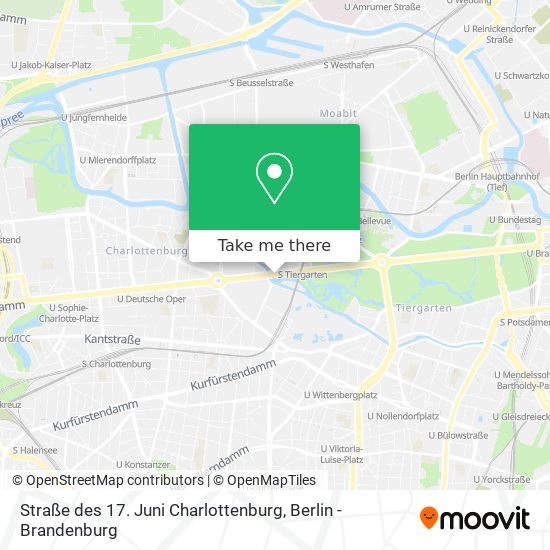 Карта Straße des 17. Juni Charlottenburg
