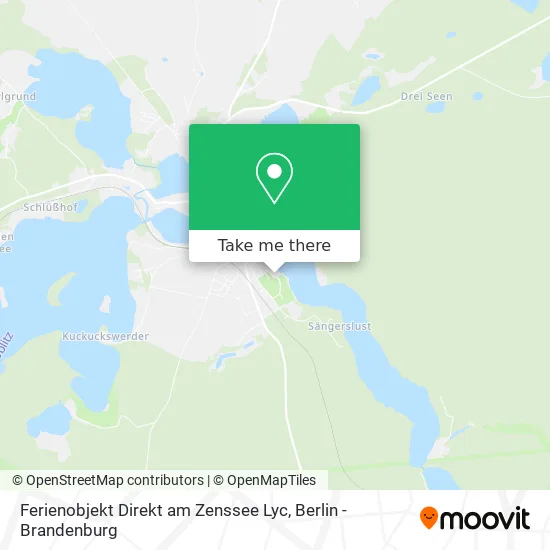 Карта Ferienobjekt Direkt am Zenssee Lyc