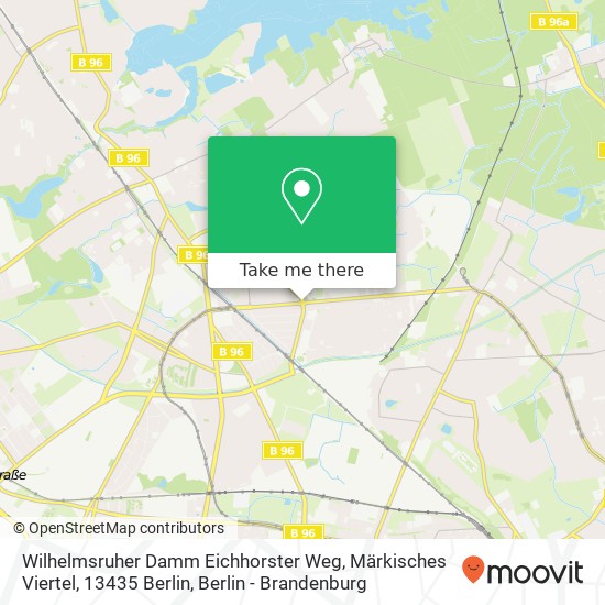 Wilhelmsruher Damm Eichhorster Weg, Märkisches Viertel, 13435 Berlin map