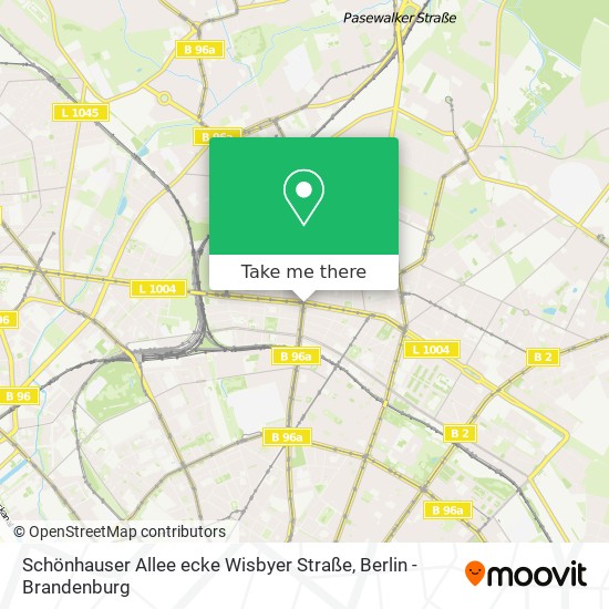 Schönhauser Allee ecke Wisbyer Straße map