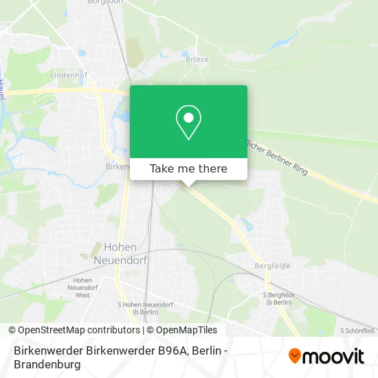 Карта Birkenwerder Birkenwerder B96A