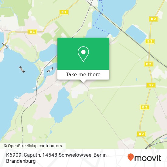 Карта K6909, Caputh, 14548 Schwielowsee
