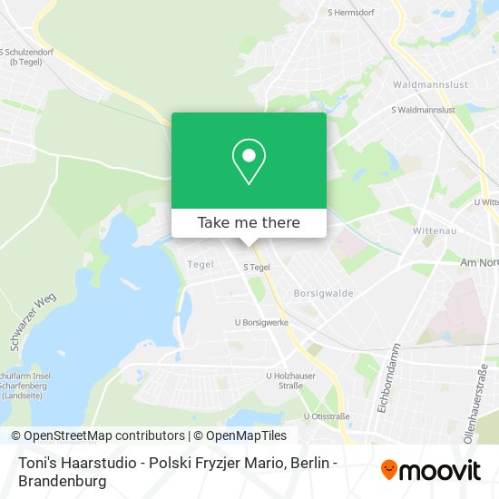 Карта Toni's Haarstudio - Polski Fryzjer Mario