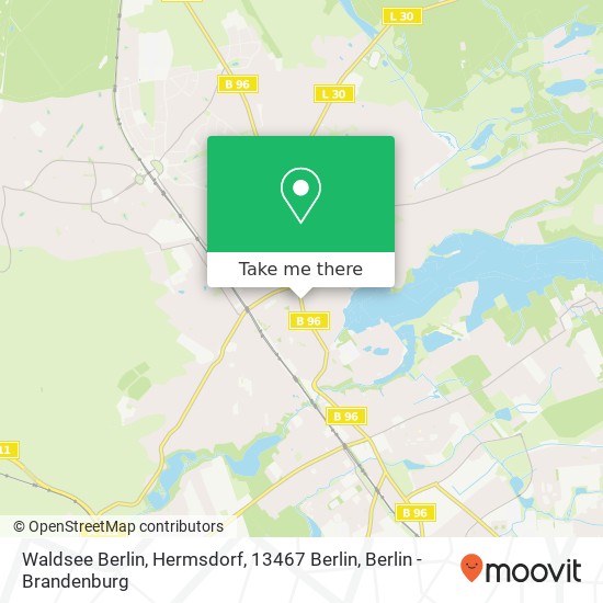 Карта Waldsee Berlin, Hermsdorf, 13467 Berlin