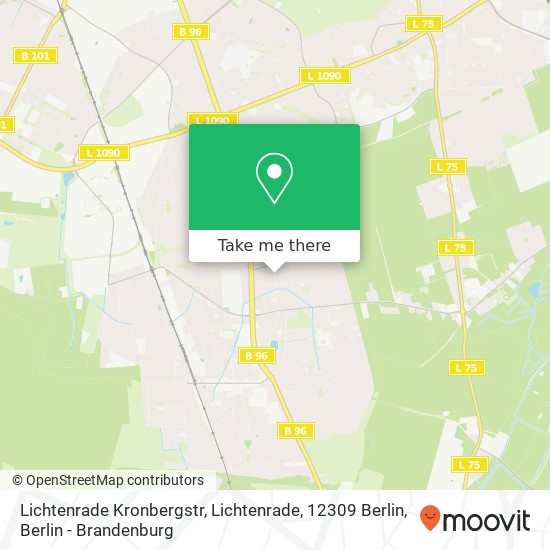 Lichtenrade Kronbergstr, Lichtenrade, 12309 Berlin map