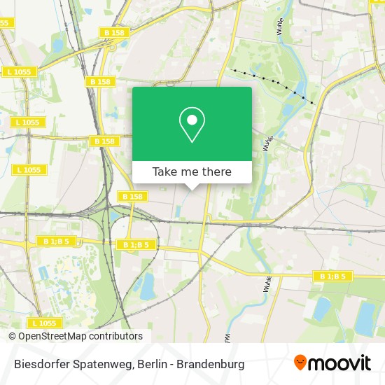 Biesdorfer Spatenweg map