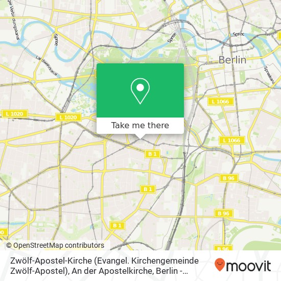 Zwölf-Apostel-Kirche (Evangel. Kirchengemeinde Zwölf-Apostel), An der Apostelkirche map