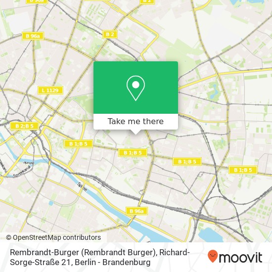 Карта Rembrandt-Burger (Rembrandt Burger), Richard-Sorge-Straße 21