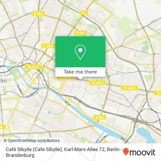 Café Sibylle (Cafe Sibylle), Karl-Marx-Allee 72 map