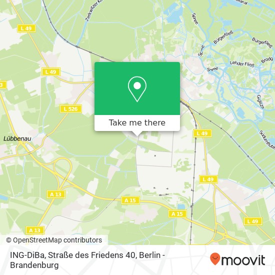 ING-DiBa, Straße des Friedens 40 map