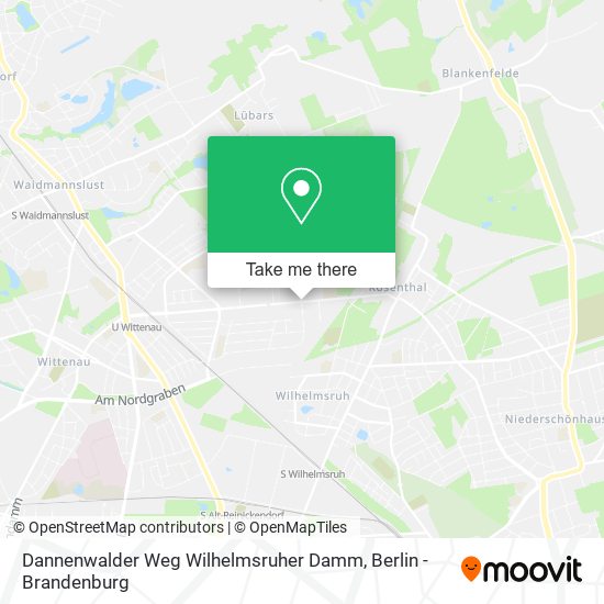 Dannenwalder Weg Wilhelmsruher Damm map