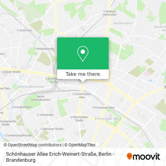 Карта Schönhauser Allee Erich-Weinert-Straße