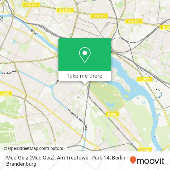 Карта Mäc-Geiz (Mäc Geiz), Am Treptower Park 14