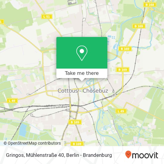 Карта Gringos, Mühlenstraße 40