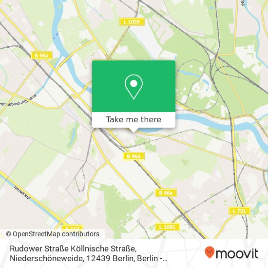 Rudower Straße Köllnische Straße, Niederschöneweide, 12439 Berlin map