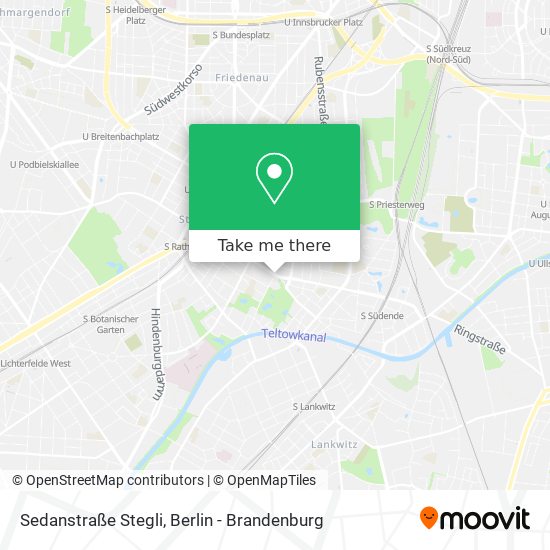 Sedanstraße Stegli map