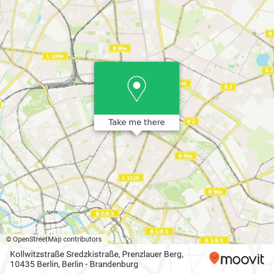 Kollwitzstraße Sredzkistraße, Prenzlauer Berg, 10435 Berlin map