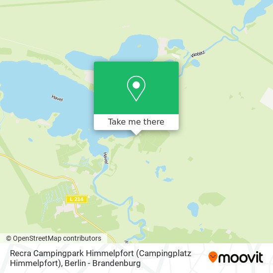 Recra Campingpark Himmelpfort (Campingplatz Himmelpfort) map