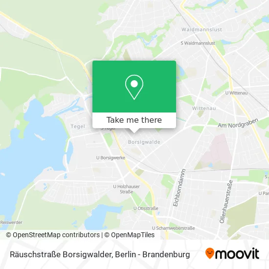 Карта Räuschstraße Borsigwalder