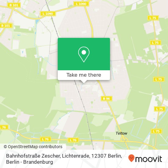 Bahnhofstraße Zescher, Lichtenrade, 12307 Berlin map