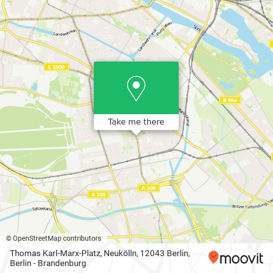 Карта Thomas Karl-Marx-Platz, Neukölln, 12043 Berlin