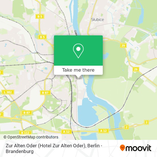 Zur Alten Oder map