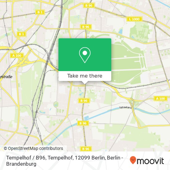 Tempelhof / B96, Tempelhof, 12099 Berlin map