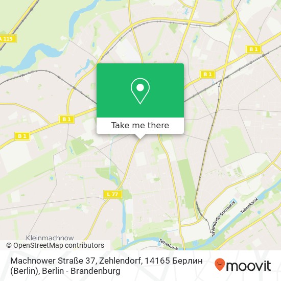 Machnower Straße 37, Zehlendorf, 14165 Берлин (Berlin) map