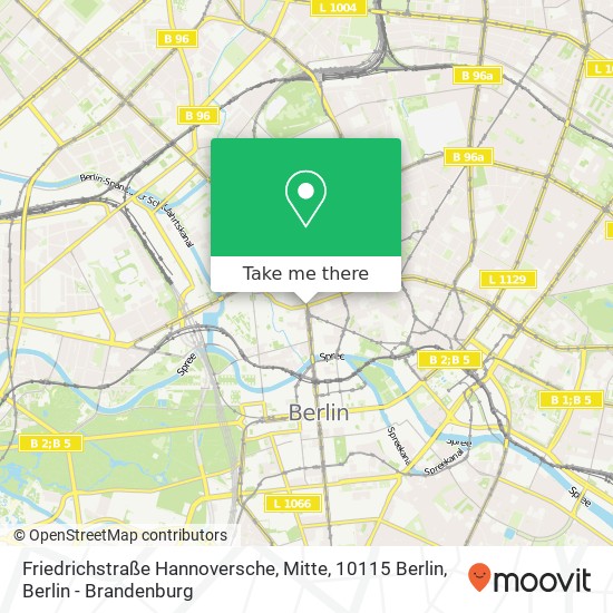 Friedrichstraße Hannoversche, Mitte, 10115 Berlin map