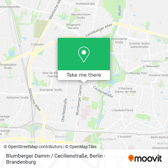 Blumberger Damm / Cecilienstraße map
